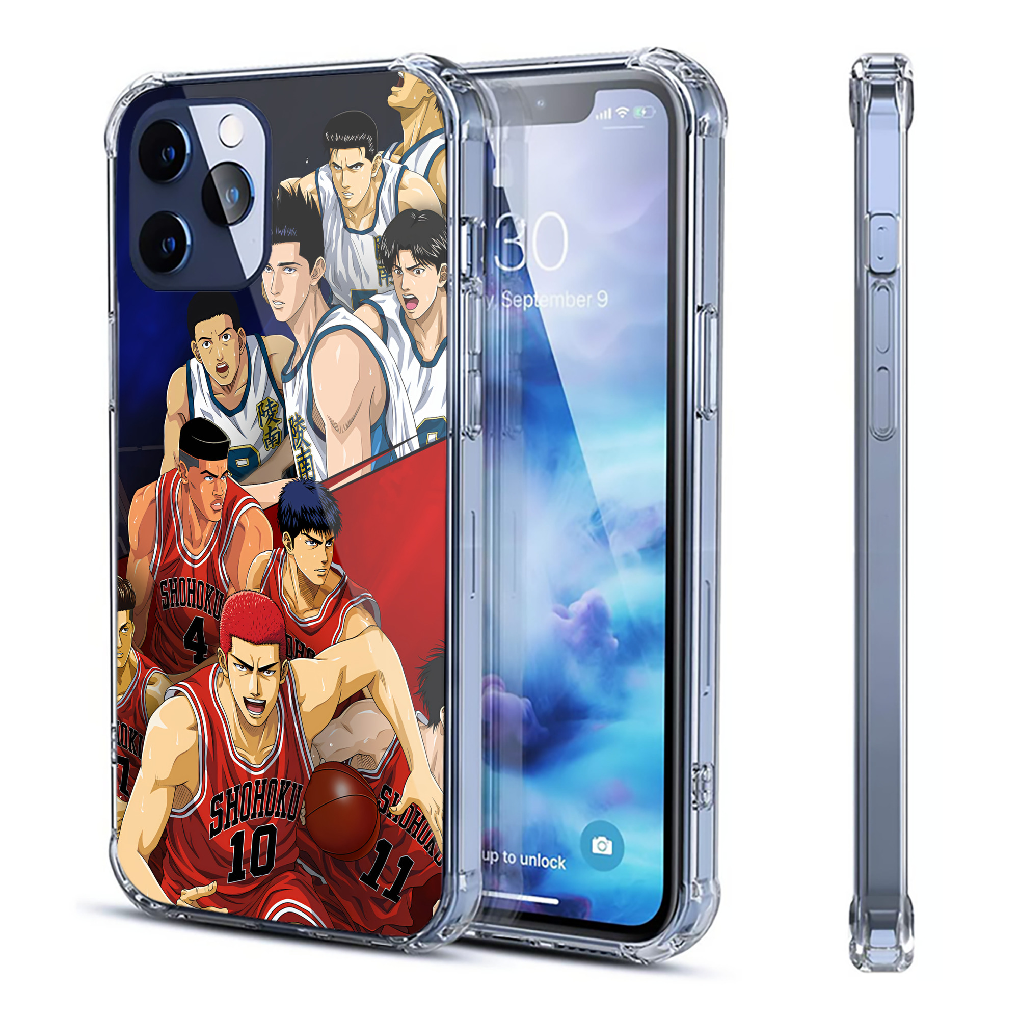 （画像用） SLAM DUNK／スラムダンク 【iPhone 12シリーズ対応】透明スマホケース（クリアソフトケース）